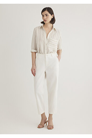 Mavi Off-white Women's Woven Trousers - M 1010649