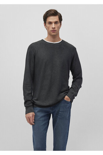 Mavi Антрацитовий велосипедний комір Slim Fit светр - 070803-34314