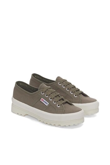 Superga 2555 Alpina Unisex Safari Yeşil Bileksiz Sneaker