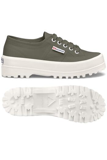 Superga 2555 Alpina Unisex Safari Yeşil Bileksiz Sneaker