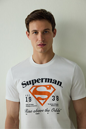 Penti Erkek Superman Sloganlı Kısa Kollu Pijama Takımı