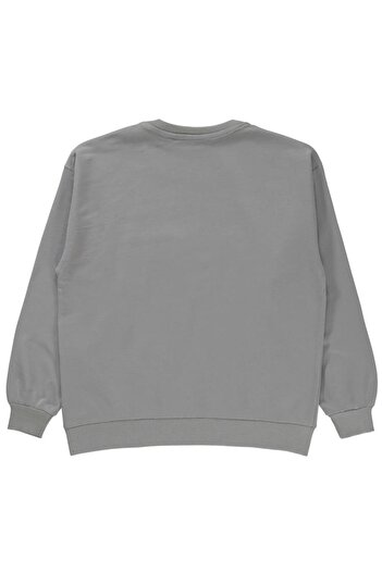 Batman Erkek Çocuk Sweatshirt 10-13 Yaş Gri