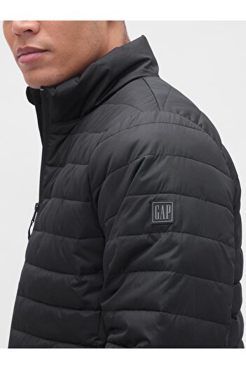 GAP Erkek Siyah 100% Geri Dönüştürülmüş Relaxed ColdControl Şişme Mont