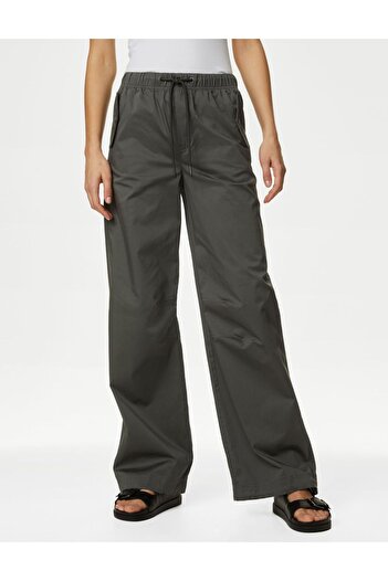 Marks & Spencer Relaxed Fit Yüksek Bel Paraşüt Pantolon