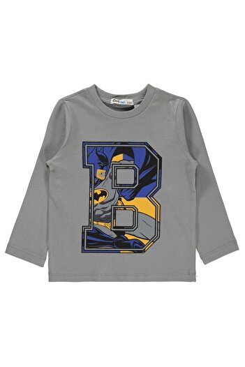 Batman Baskılı 2-5 Yaş Sweatshirt - Gri4-5 Yaş