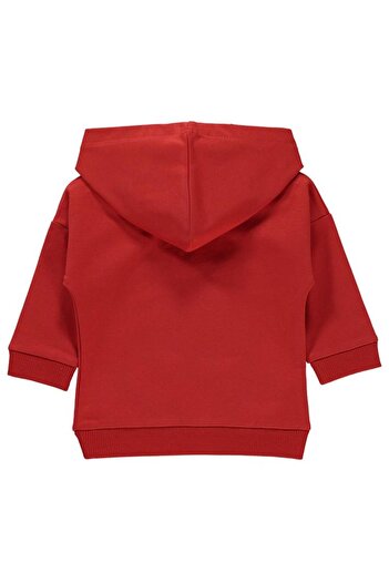 Civil Baby Civil Arma Etiketli 6-18 Ay Sweatshirt - Kırmızı 6-9 Ay