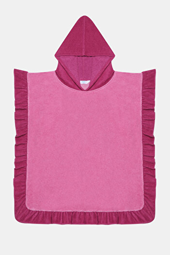 Penti Bunter Poncho mit Rüschen für Mädchen