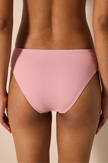 Penti Ekua Side Textured Pink Bikini Bottom
