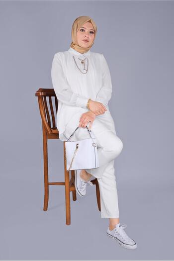 Alvina Flywheel Embroidery Detailed Tunic - 20054