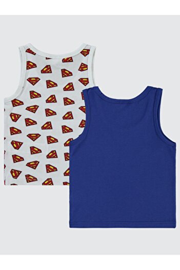 Superman Süperman 2-10 Yaş 2'li Atlet Set - Standart 4-5 Yaş
