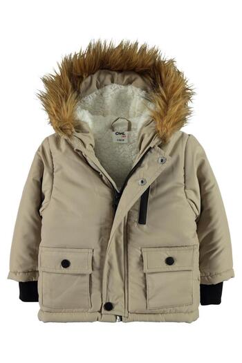 Civil Baby Kürklü 6-18 Ay Mont - Bej 12-18 Ay