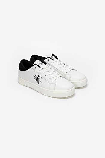 Calvin Klein Classic Cupsole Erkek Beyaz Spor Ayakkabı (YM0YM00864-01W)
