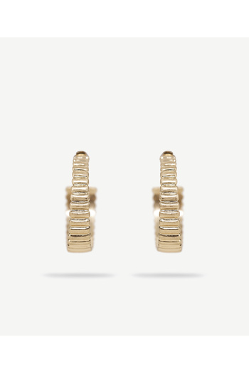 Yargıcı Dokulu Gold Küpe