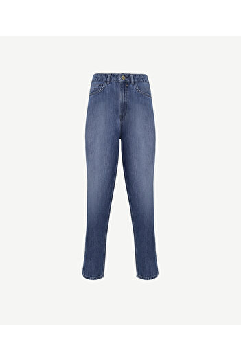 Yargıcı Geniş Paçalı Cep Detaylı Jeans