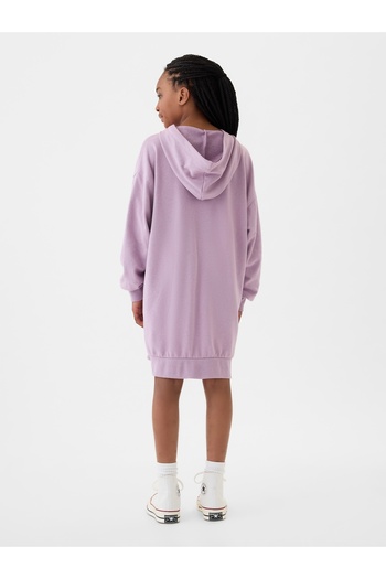 GAP Kız Çocuk Lila Vintage Soft Gap Logo Sweatshirt Elbise