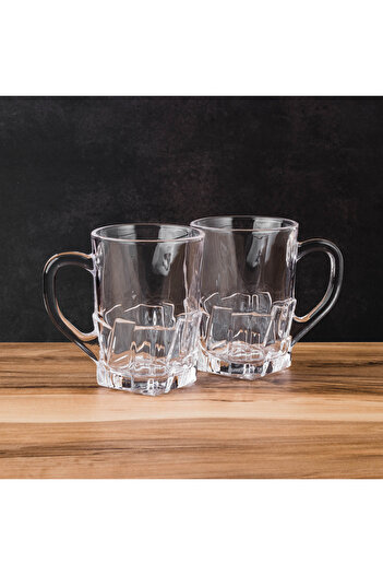 Blinkmax Glass Cup Set - 6 Pieces (9 cm - 130 ml Capacity) Classic Luxury Design ☕✨