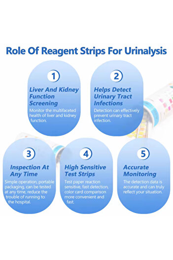 Choice 100pc 10 Parameter Urine Test Strips for Urinalysis(100pc) in Sealed Pouches. Tests for Ketosis, pH,