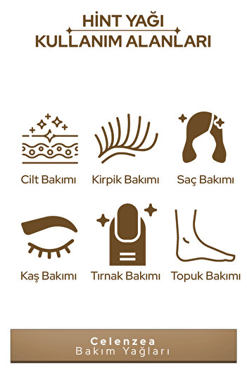 Celenzea Hint Yağı %100 Doğal Bitkisel Sabit Yağ Castor Oil 50ml