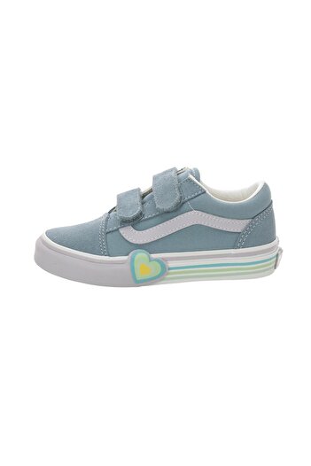 Vans Mavi Kız Çocuk Yürüyüş Ayakkabısı VN000D4DCFL1-Old Skool V Heart