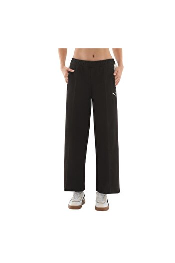 Puma T7 Low Rise Relaxed Track Black Women's Sweatpants