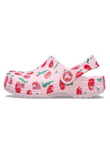 Crocs 211170-6ZW Classic Fresh Fruits Clog T &amp;Ccedil;ocuk Terlik Pembe