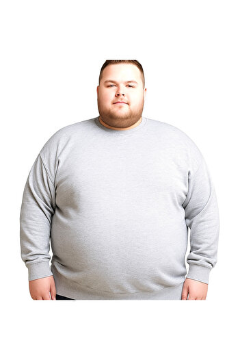sngl Men's Plus Size Oversized 3 Thread Long Sleeve Sweatshirt 3Xl-4Xl-5Xl-6Xl-7Xl-8Xl-9Xl