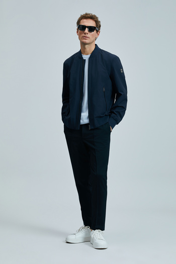 Lufian Simon Smart Men's Chino Pants Slim Fit Navy Blue