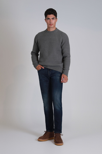 Lufian Derek Smart Jean Erkek Pantolon Slim Fit Mavi