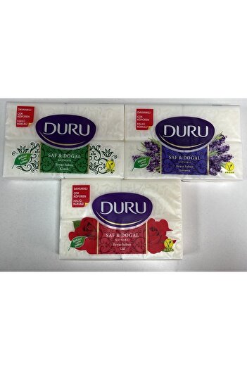 Duru Pure and Natural Source Classic, Rose, Lavender 3X600 Gr Soap