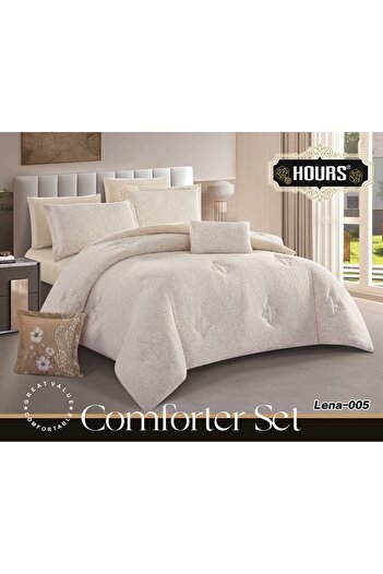 HOURS Nafrouns 4-piece winter bedspread, embossed with a velvet side and a soft fur side