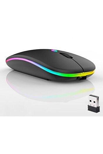 Other Joyheng Wireless Bluetooth Mouse, Dual-Mode Rechargeable, Silent Slim Portable (Bluetooth 5.2 + USB