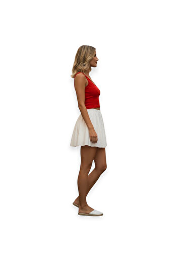 Jelly ekib White Mini Skirt