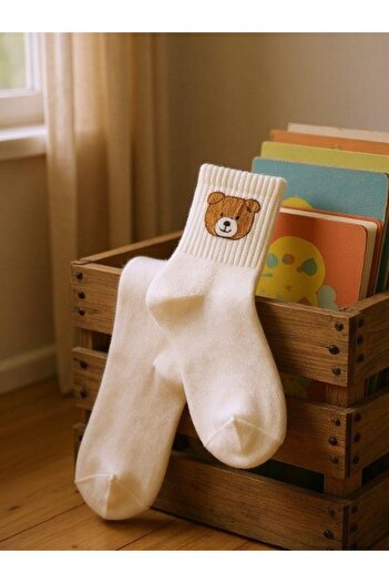 Zekids Cotton Teddy Bear Socks (Size 36-40)