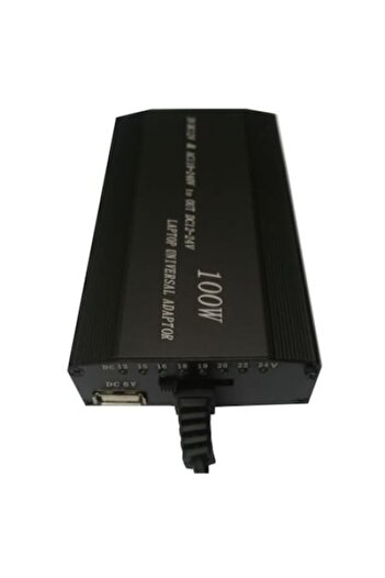 ElectroAZ Universal Laptop Charger/Power Adapter for Home & Car, 8 Connectors, 100W, Adjustable 12-24V