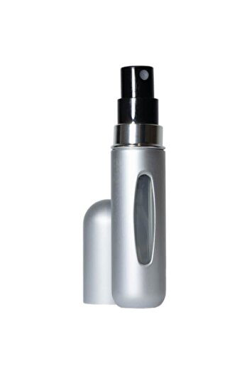 Aerio refillable perfume bottle, 5ml, travel-size, Foggy Silver