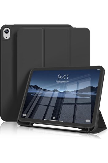 Generic iPad 11" 2025 & iPad 10th Gen 10.9" 2022 Case with Pencil Holder, Tri-fold Stand, Soft TPU Bac