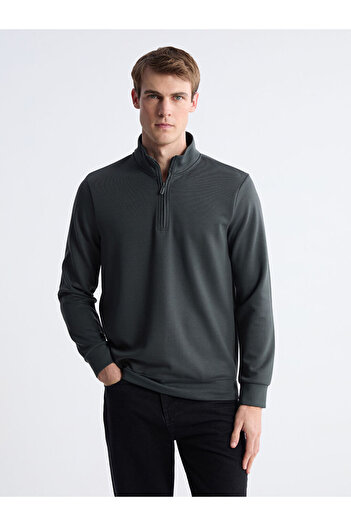 LC Waikiki Sparkling Choices from Shining Store |   Men's Sweatshirt with Stand Collar