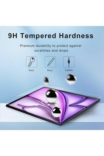 MEGOO 2-Pack Tempered Glass Screen Protectors for iPad Air 11" (M2/M3 2024-2025) - Compatible with A