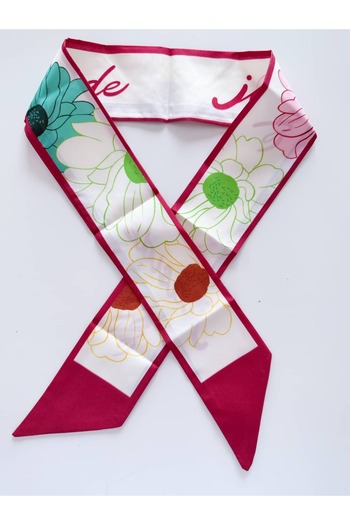 CHARMLUCKY Colorful Patterned Scarf