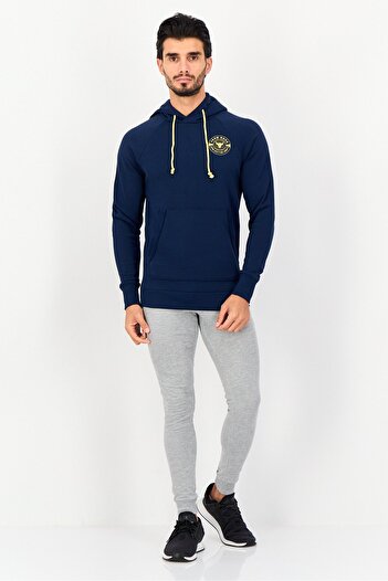 Under Armour Men Loose Fit Outdoor Hoodie, Navy BLue