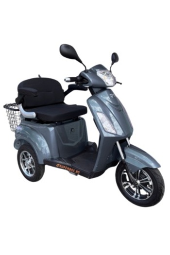 Volta VM 4 Electric Tricycle, 1000 W, 50 km range, RAR approved, gray