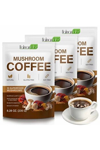 ALHENA Mushroom Coffee – Superfood Coffee with 10 Medicinal Mushrooms for Energy, Mental Clarity and I