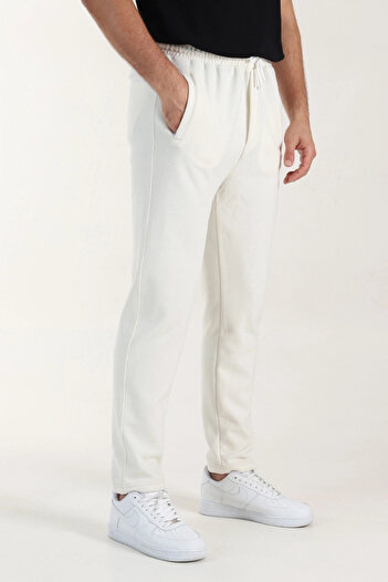 EXSPORT Thessaloniki Slim Fit Straight Leg 3 Thread Fleece-Lined Winter Bottom Sweatpants