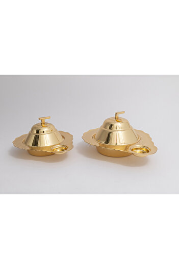 Bin Shihoun Two-piece round golden date set