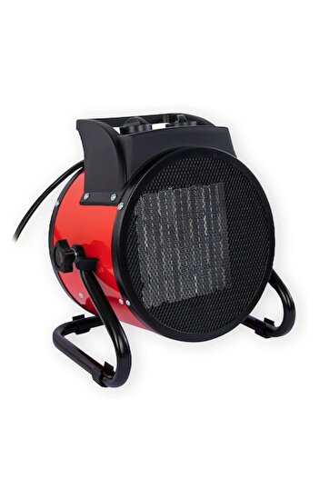Optim Solution Industrial Fan Heater 3000W - Thermostat & Overheat Protection (Red)