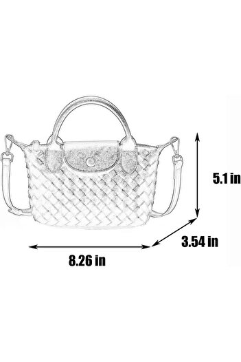 D Dive DDive Mini Small Size Braided Luxury Leather Women's top Handle Handbag Fashion