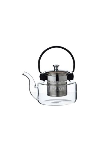Dania Thermal glass teapot 1500 ml with black metal handle