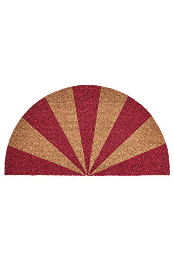 IKEA VINTERFINT Door mat, striped coir/red, 50 x 90 cm