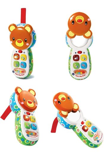 V-tech VTech Peek and Play Phone, Educational Baby Mobile Toy, Multicolor