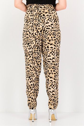 DOROTHY PERKINS Women Regular Fit Animal Print Straight Pants, Multicolor